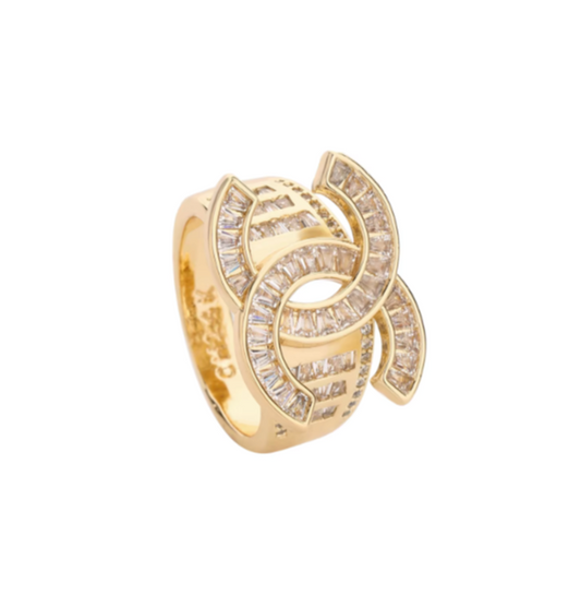 Call Christina 14K Gold Plated Zircon Ring