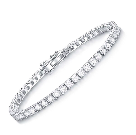 Moissanite Princess cut Bracelet