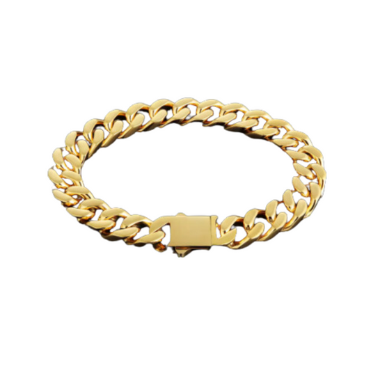 Bracelet 18K Gold Plated Cuban Link Chain